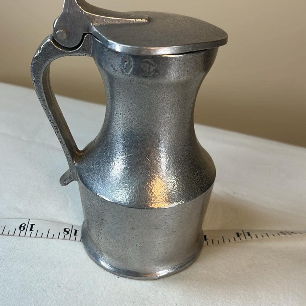 Vintage Wilton‎ Armetale Lidded Ale Pitcher Flagon Tavern Pub Props
